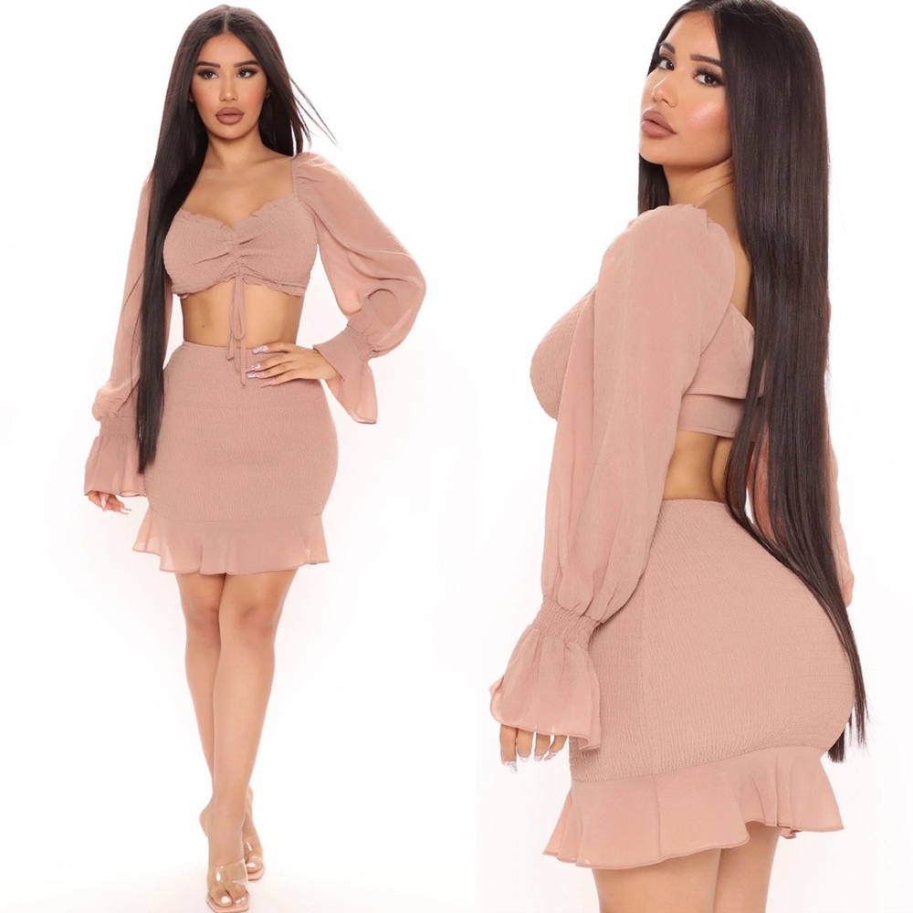 Smocked Skirt Set